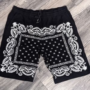 Crooks and Castles bandana print sweat shorts